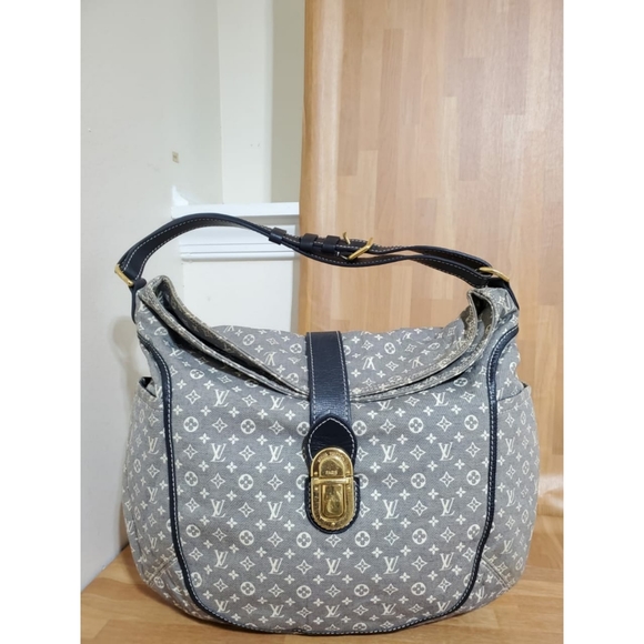 Authentic LOUIS VUITTON Encre Monogram Idylle Canvas Romance Bag - Picture 5 of 12